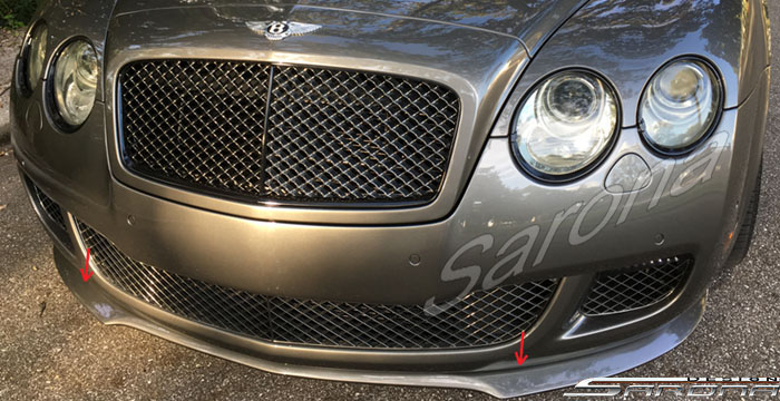 Custom Bentley GTC  Convertible Front Add-on Lip (2004 - 2012) - $690.00 (Part #BT-035-FA)